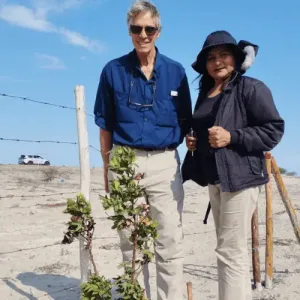 Exploring native cotton fields as part of Naturtex’s textile sourcing experiences in Peru